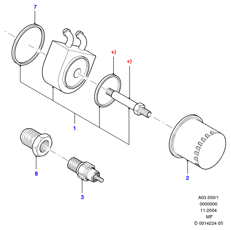 FORD 4628 534 - Масляный фильтр parts5.com