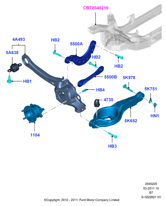 FORD 1692849 - Сайлентблок, рычаг подвески колеса parts5.com