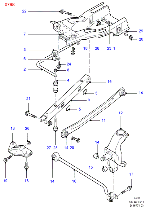 FORD 1072447* - Тяга / стойка, стабилизатор parts5.com