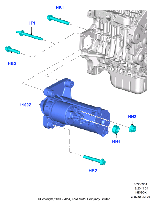 FORD 2 109 635 - Motor de arranque parts5.com