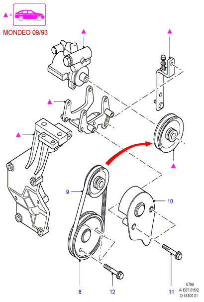 FORD 6776020 - V-Ribbed Belt parts5.com