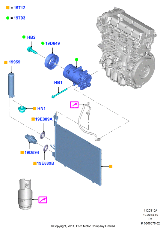 FORD 2 025 775 - Compresor, aire acondicionado parts5.com