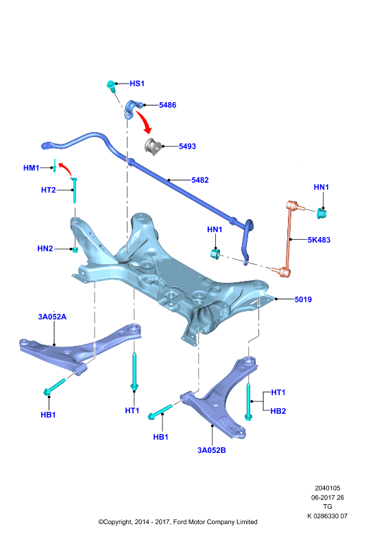 FORD 1877332 - Рычаг подвески колеса parts5.com