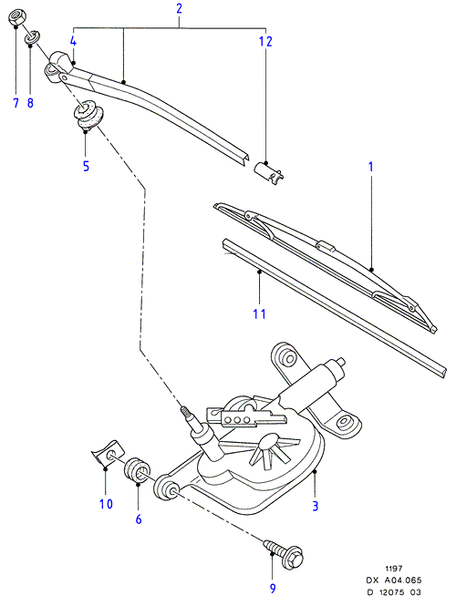 FORD 1326535 - Щетка стеклоочистителя parts5.com