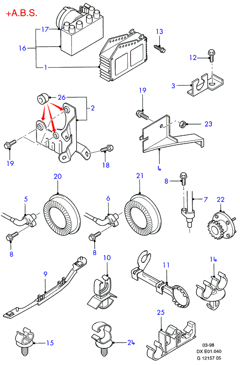 FORD 1 089 128 - Датчик ABS, частота вращения колеса parts5.com