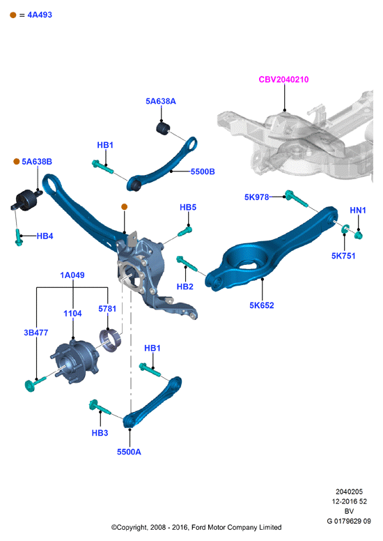 FORD 1502729 - Рычаг подвески колеса parts5.com