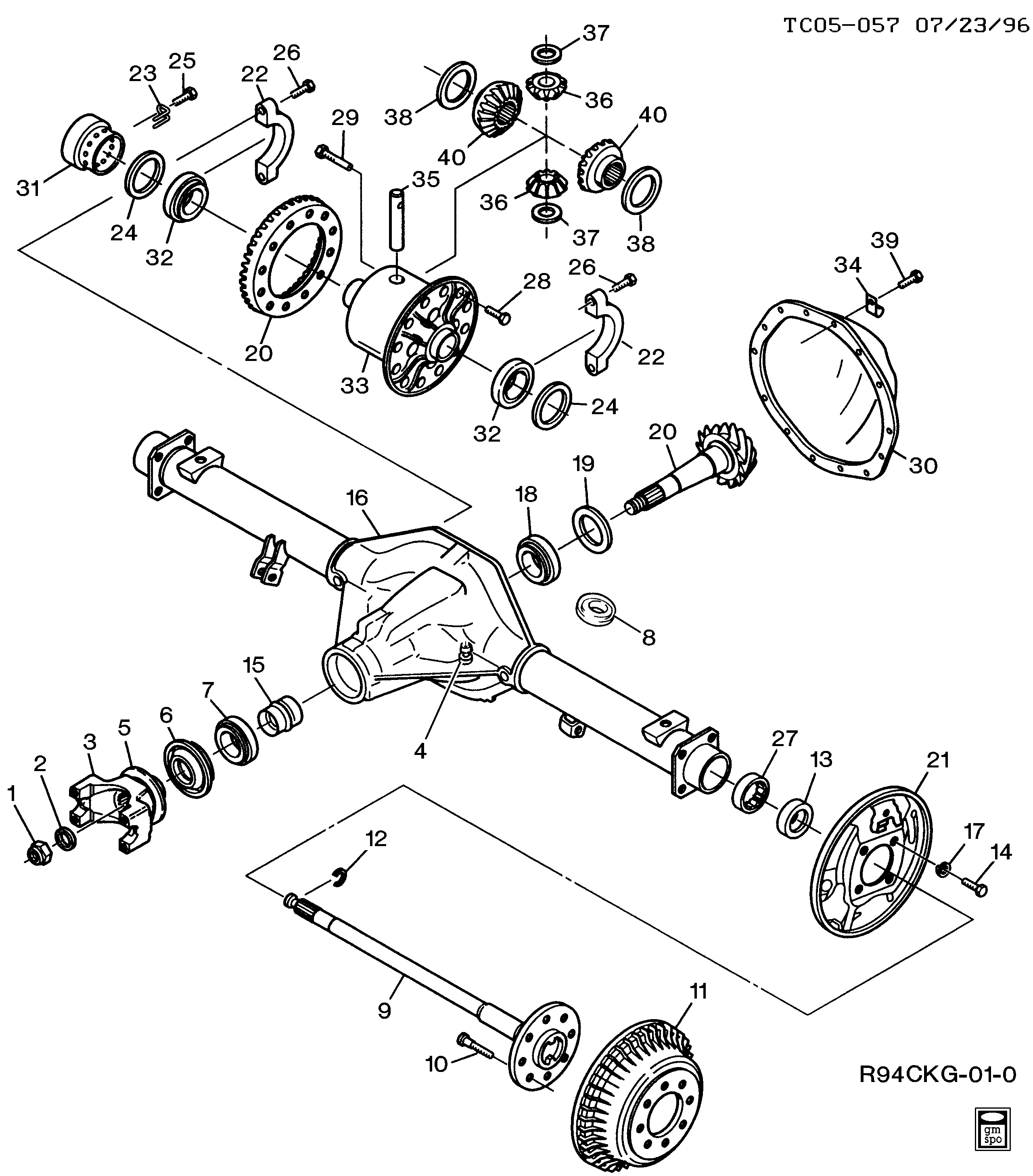 Chevrolet 14038012 - Фонарь указателя поворота parts5.com