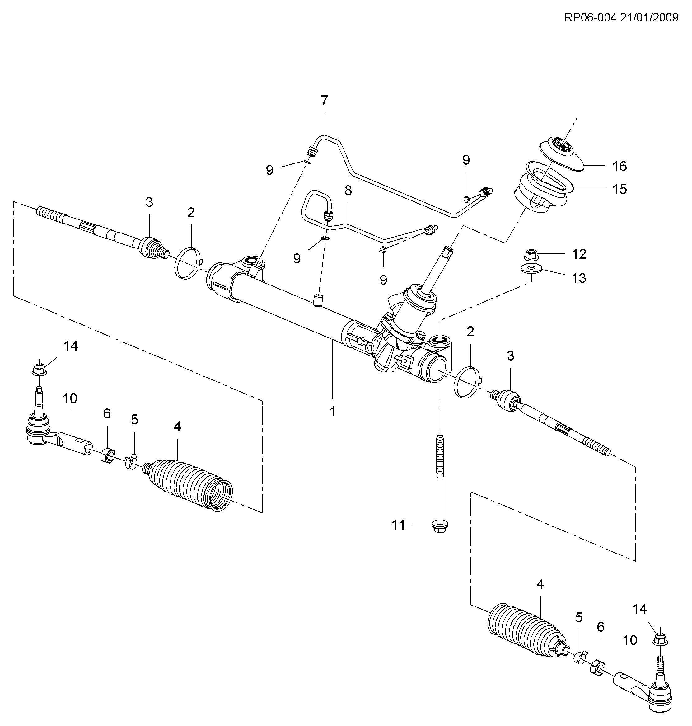 Buick 13278359 - Наконечник рулевой тяги, шарнир parts5.com