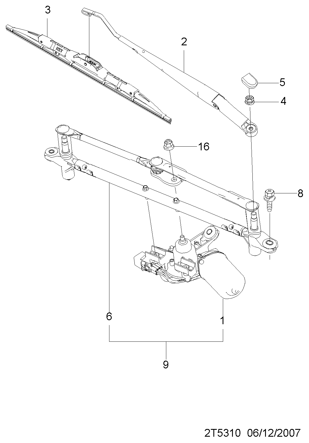 Chevrolet 95980791 - Limpiaparabrisas parts5.com