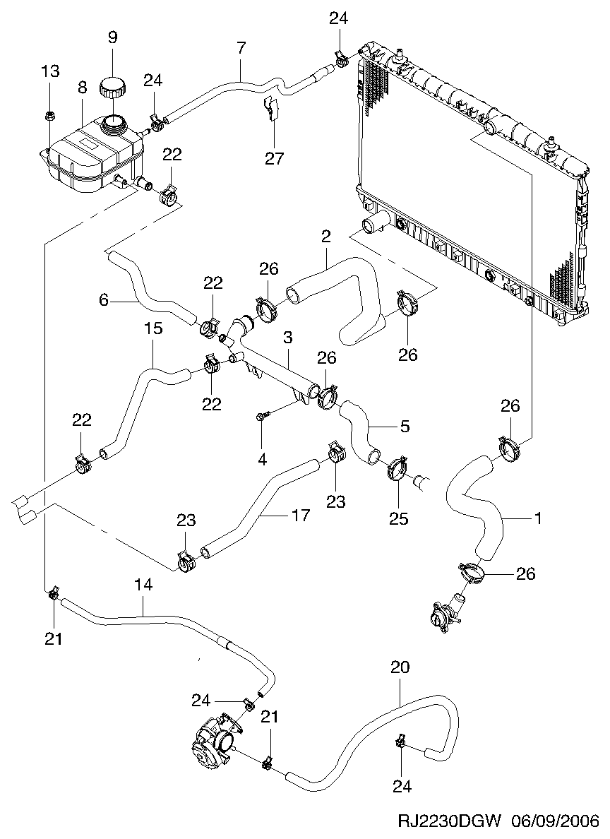 FORD 96420303 - Sealing Cap, coolant tank parts5.com