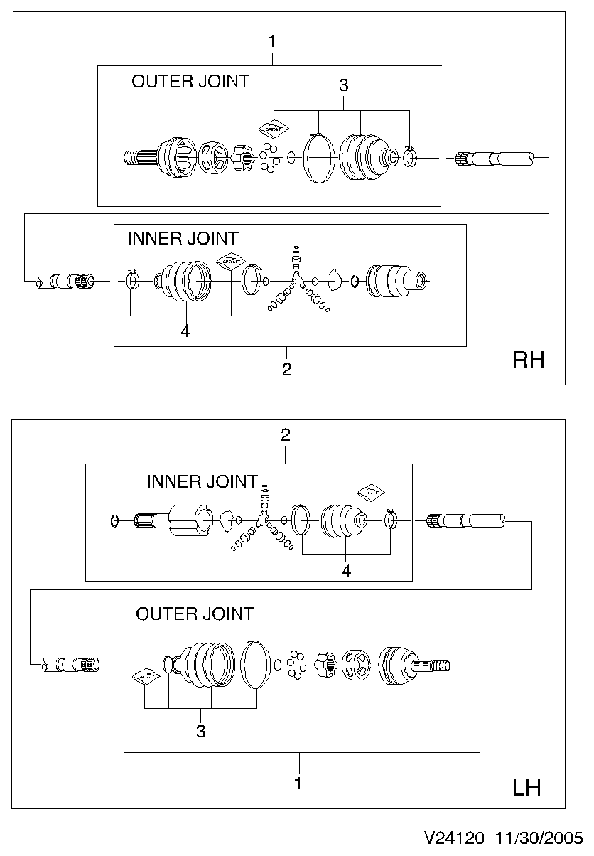 DAEWOO 96335425 - Пыльник, приводной вал parts5.com