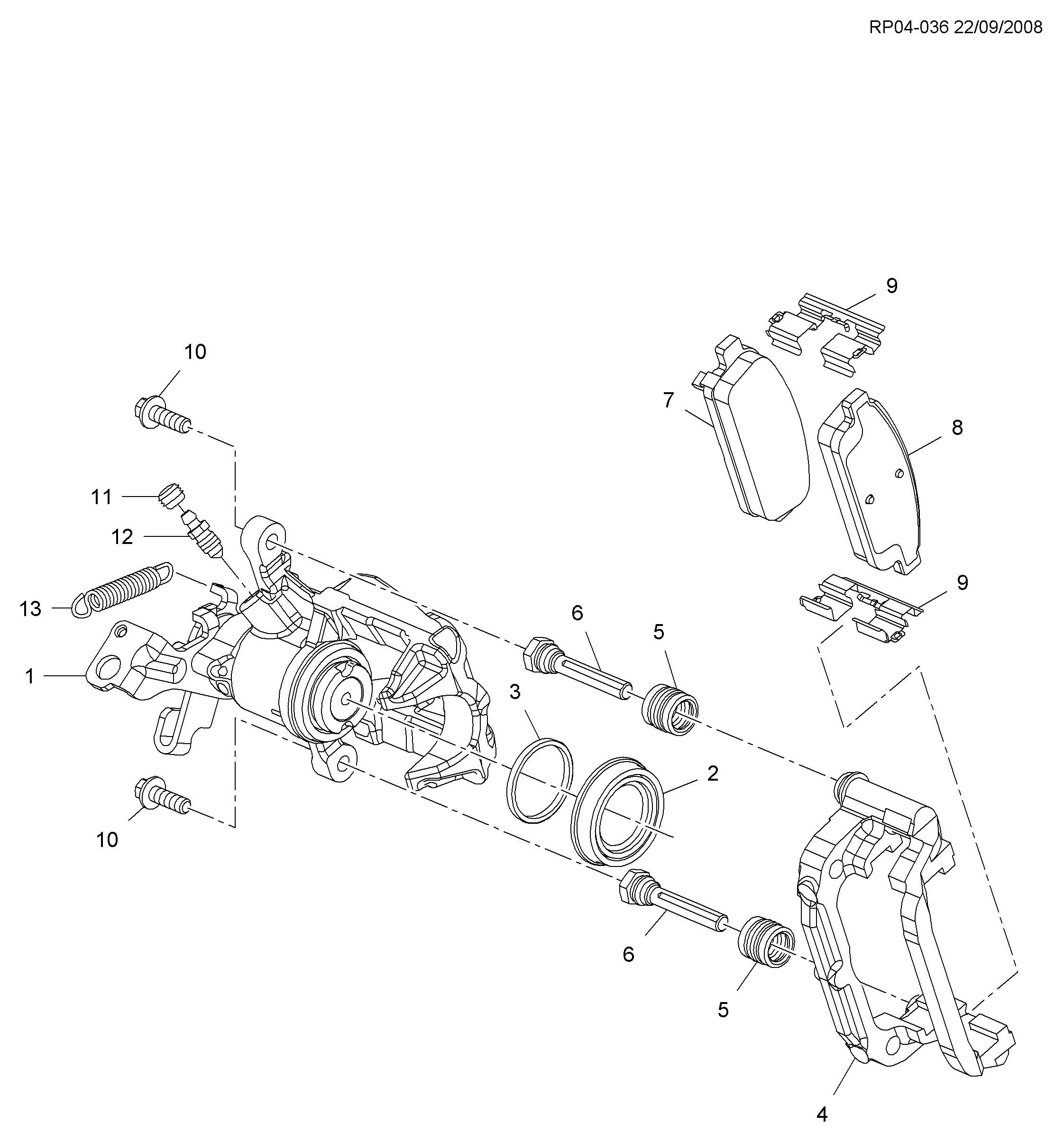 CHEVROLET (SGM) 13411380 - Тормозные колодки, дисковые, комплект parts5.com