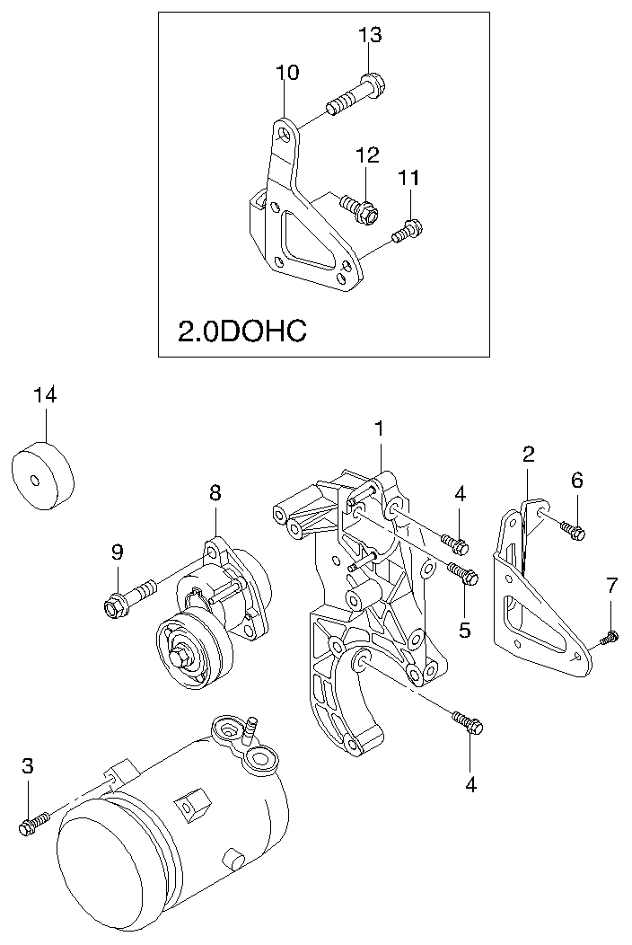 Chevrolet 96183115 - Натяжитель, поликлиновый ремень parts5.com