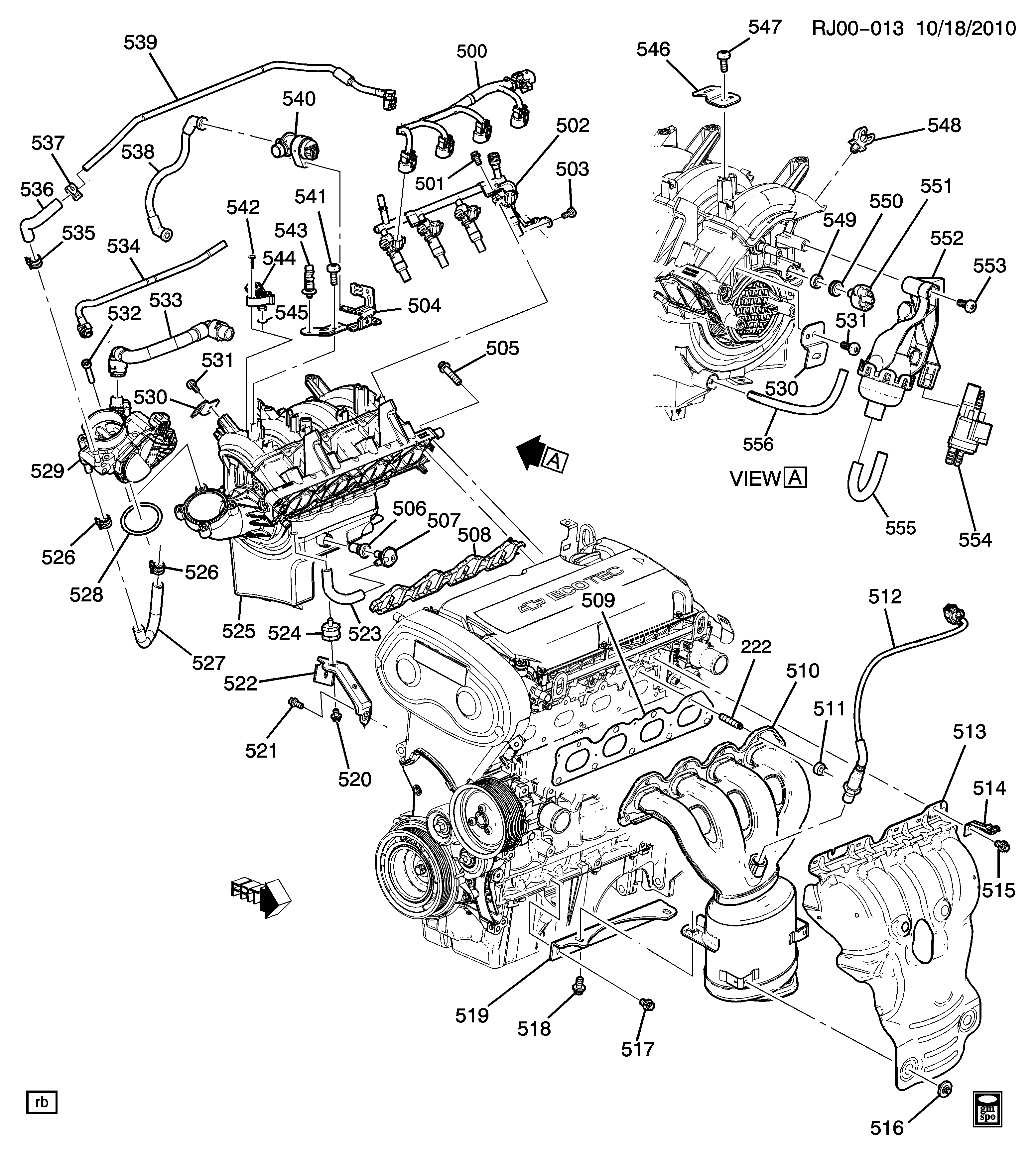 Chevrolet 55562205 - Lambda Sensor parts5.com