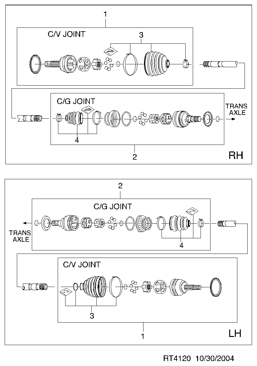 Chevrolet 96245309 - Пыльник, приводной вал parts5.com