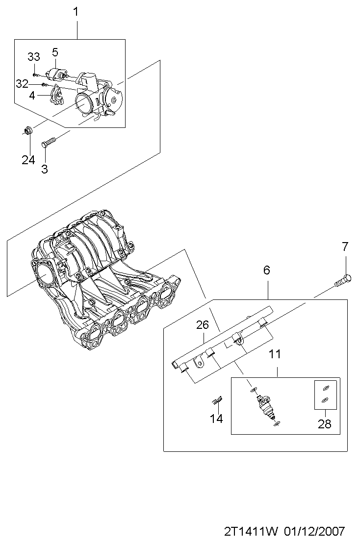 Chevrolet 94580175 - Датчик, положение дроссельной заслонки parts5.com