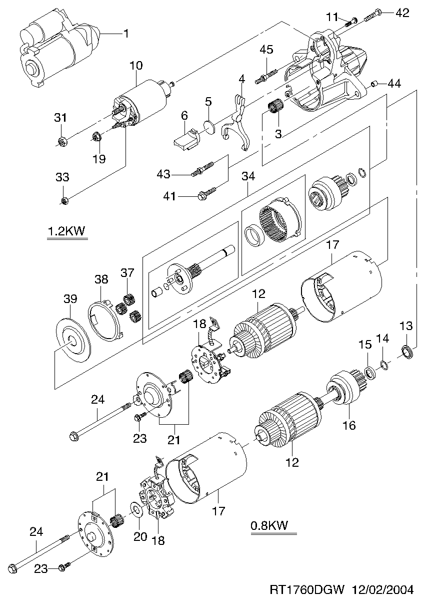 DAEWOO 96843578 - Стартер parts5.com