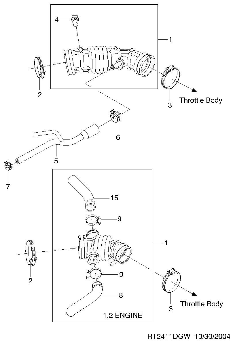 Opel 96183228 - Датчик, температура впускаемого воздуха parts5.com