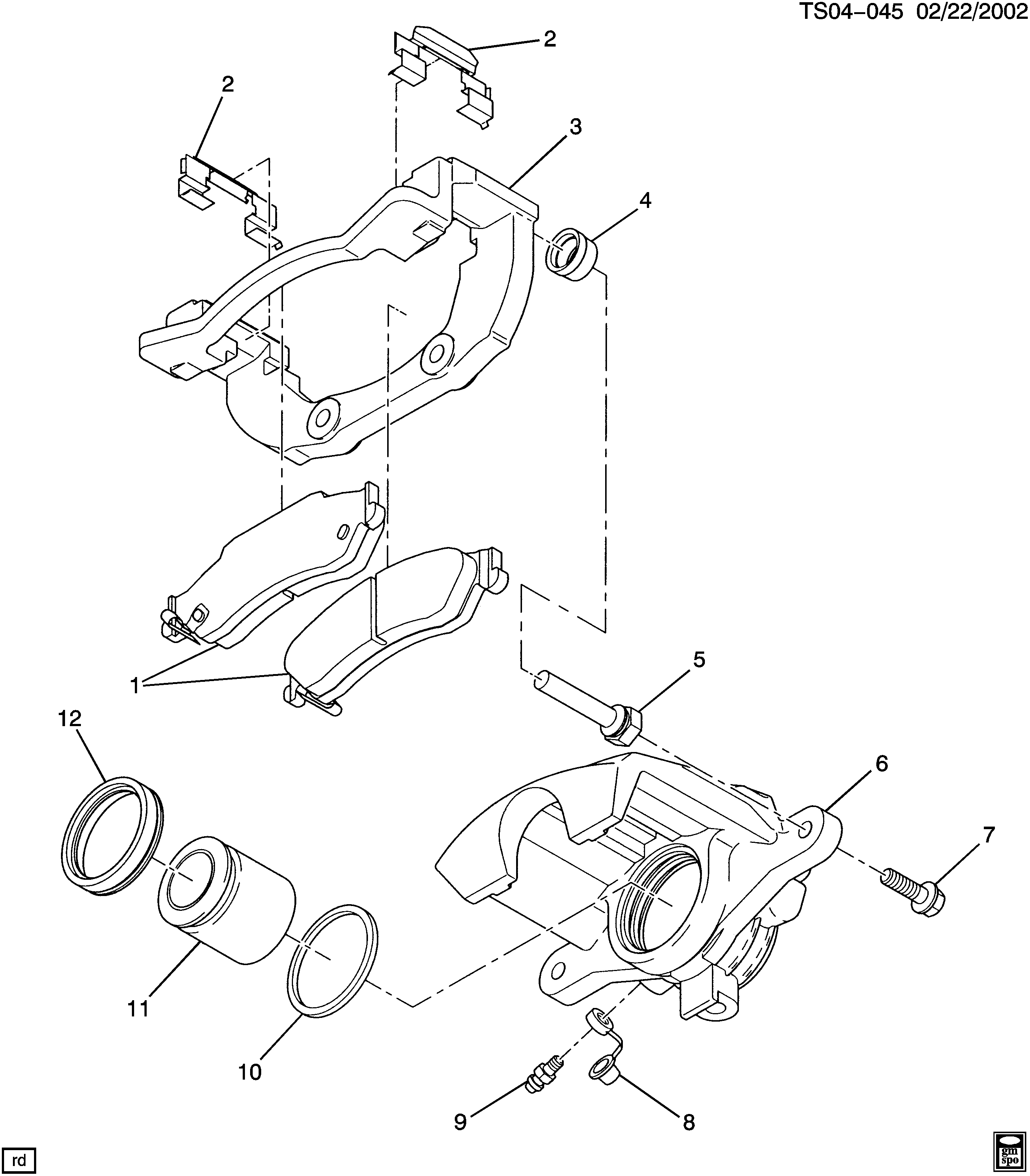 Chevrolet 92230273 - Тормозные колодки, дисковые, комплект parts5.com