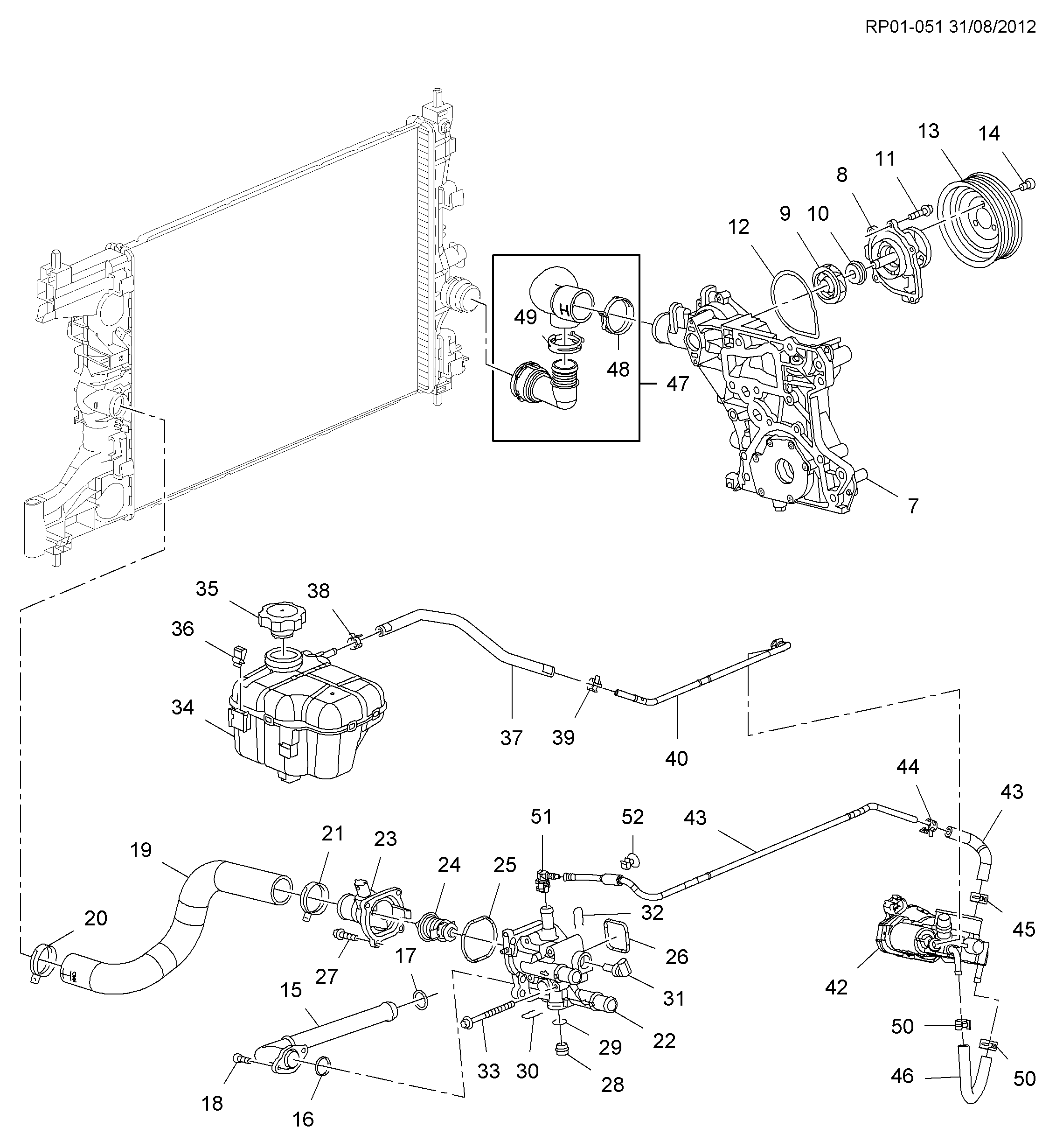 Chevrolet 55 591 401 - Датчик, температура охлаждающей жидкости parts5.com