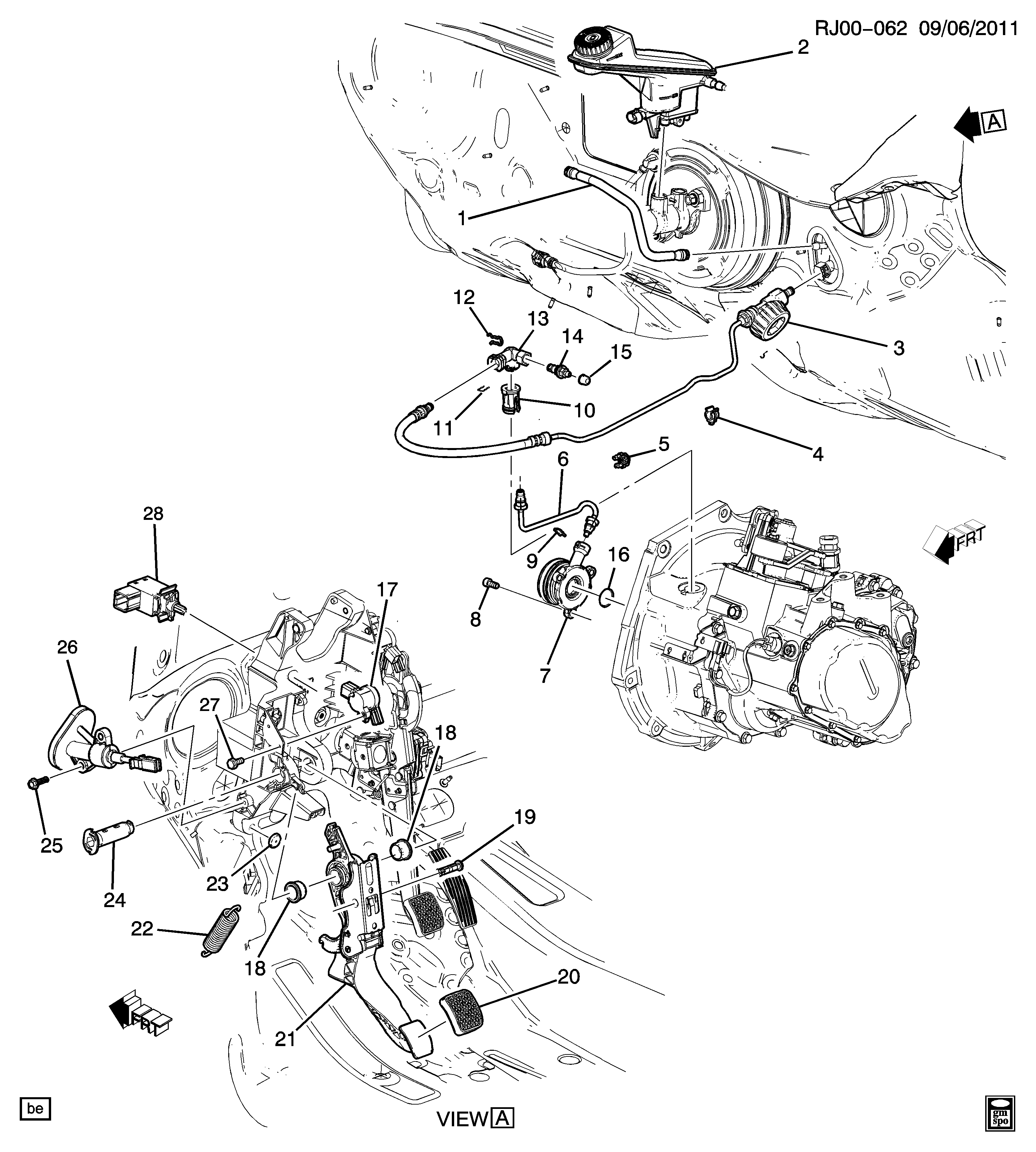 Chevrolet 24422061 - Центральный выключатель, система сцепления parts5.com