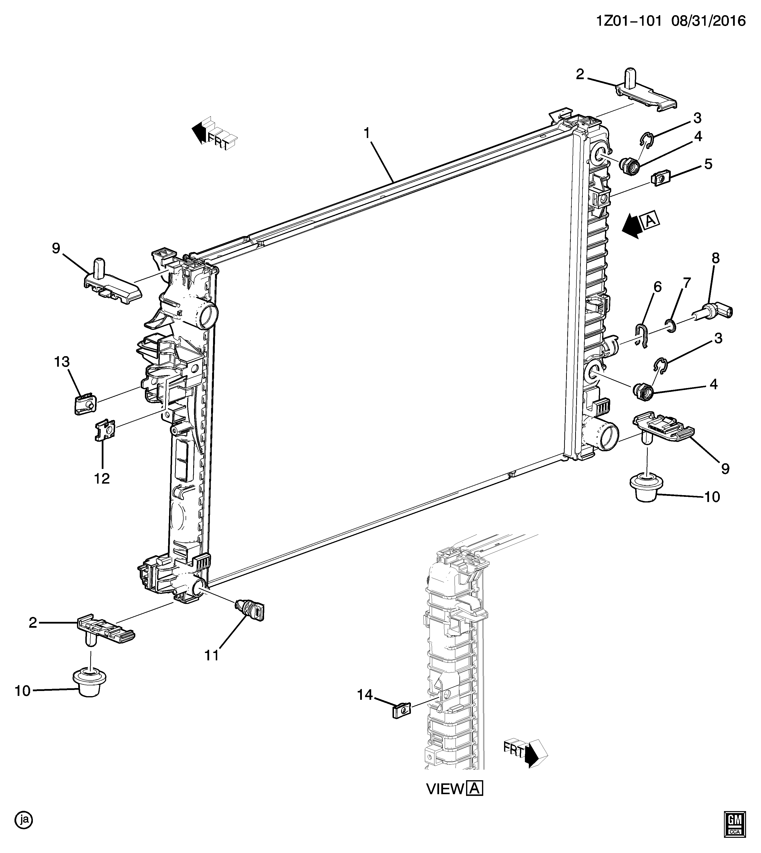 Vauxhall 12641073 - Датчик, температура охлаждающей жидкости parts5.com