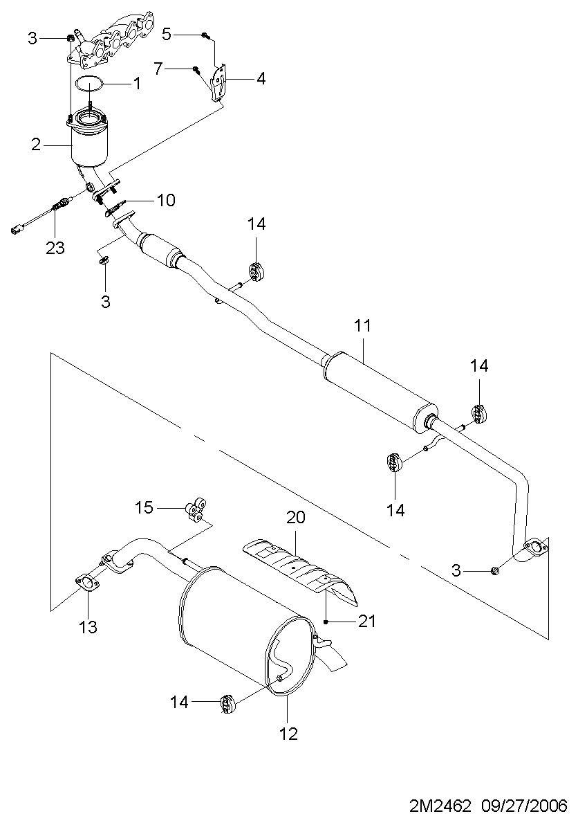 DAEWOO 94581747 - Кронштейн, втулка, система выпуска ОГ parts5.com