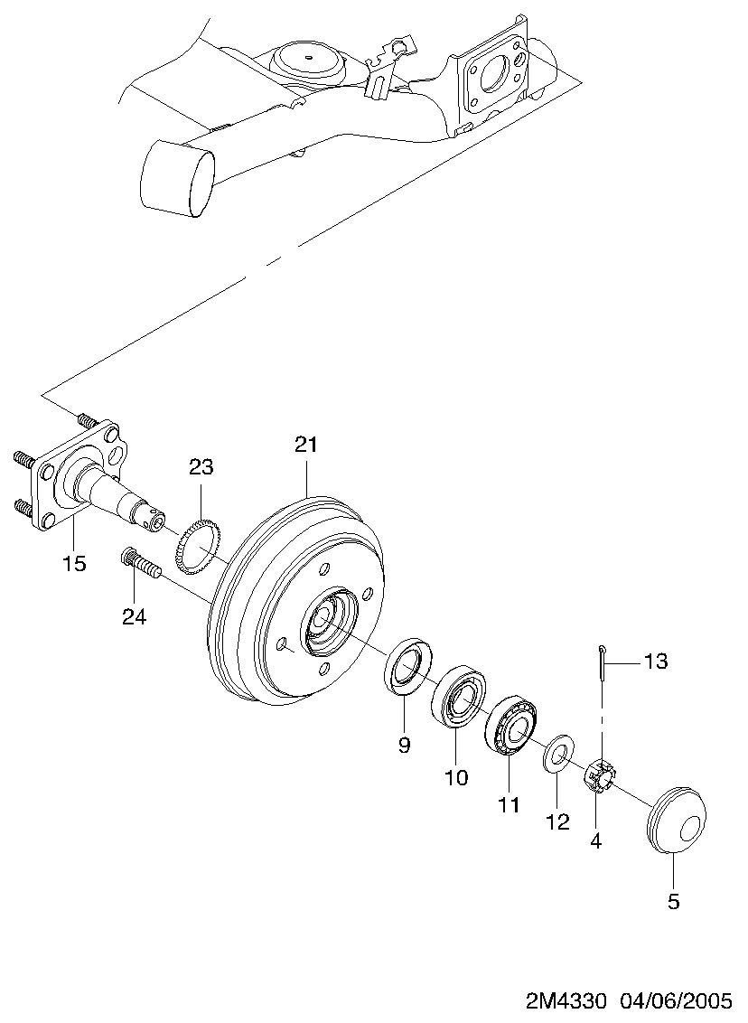 KIA 96316635 - BEARING parts5.com