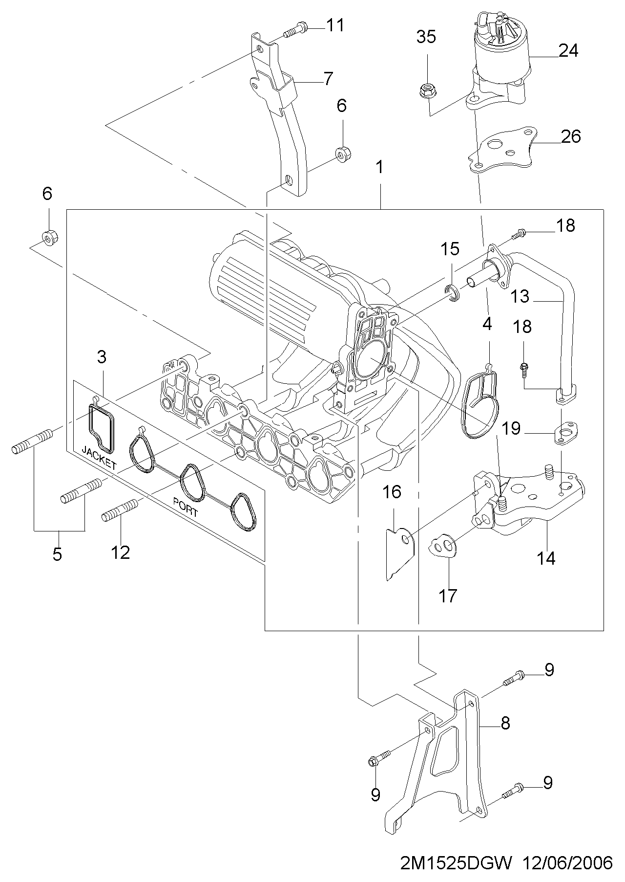 DAEWOO 25182127 - Клапан возврата ОГ parts5.com