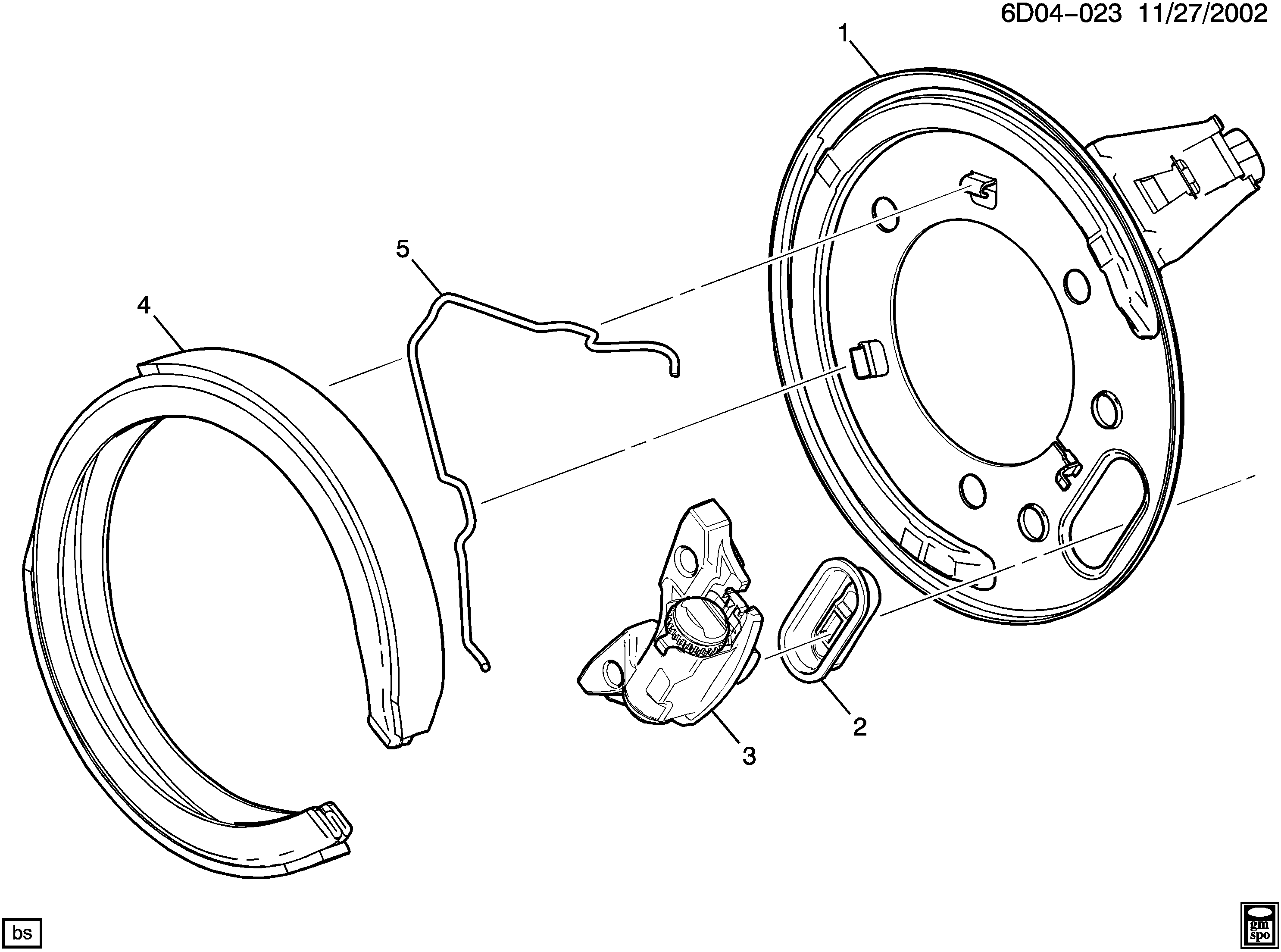 DAEWOO 89047676 - Комплект тормозов, ручник, парковка parts5.com