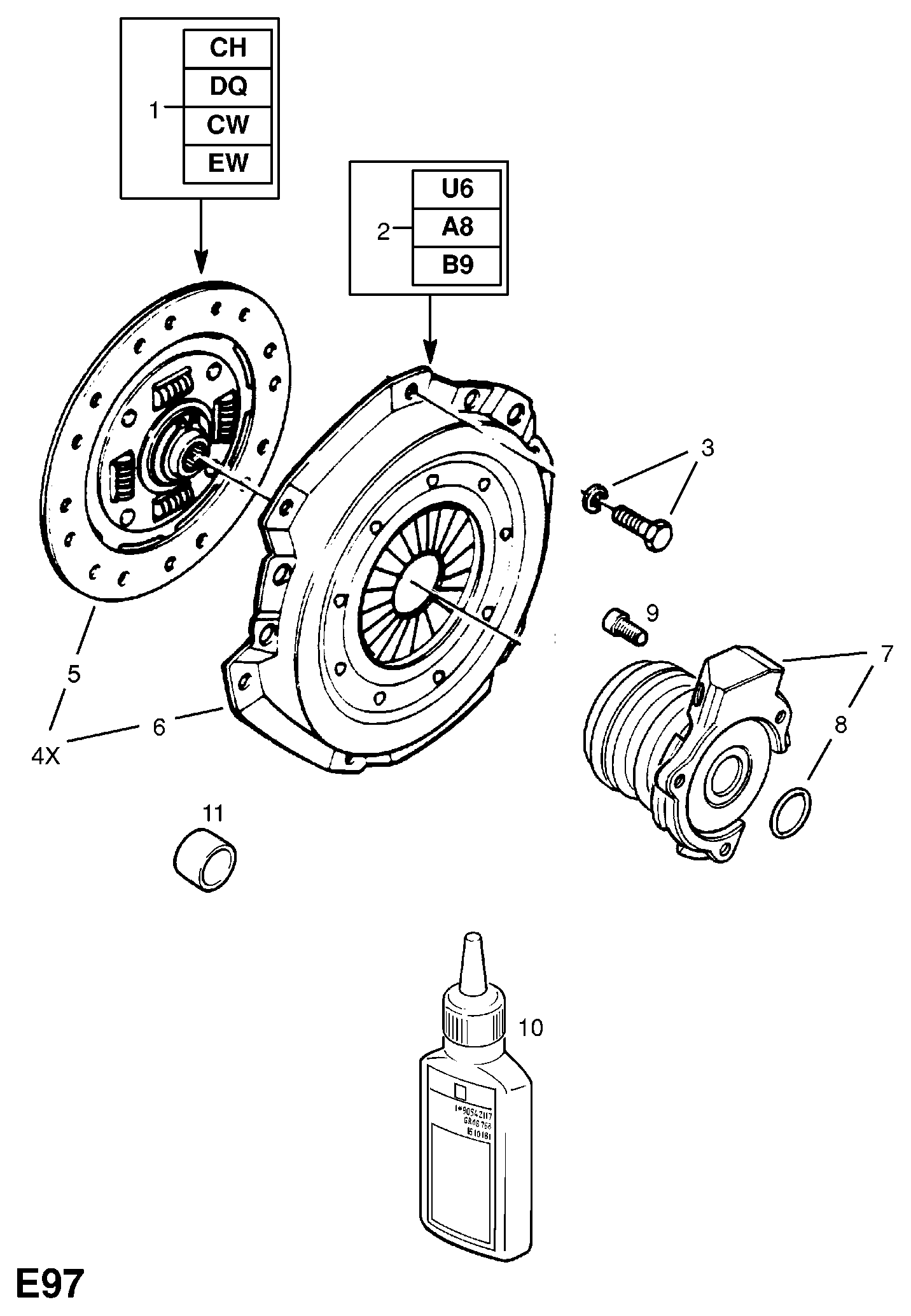 Opel 6 64 243 - Диск сцепления, фрикцион parts5.com