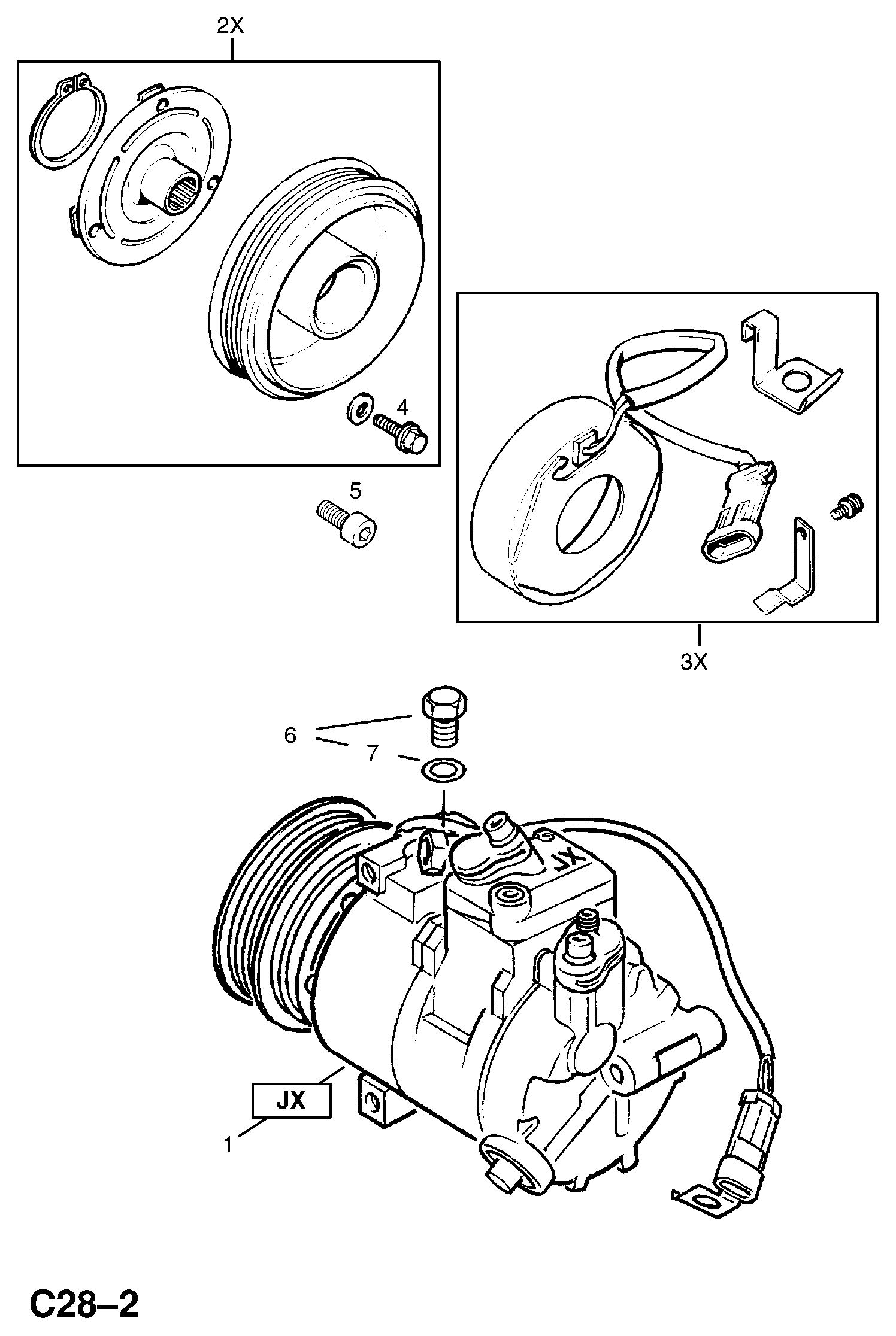 Opel 18 54 142 - Compressor, air conditioning parts5.com