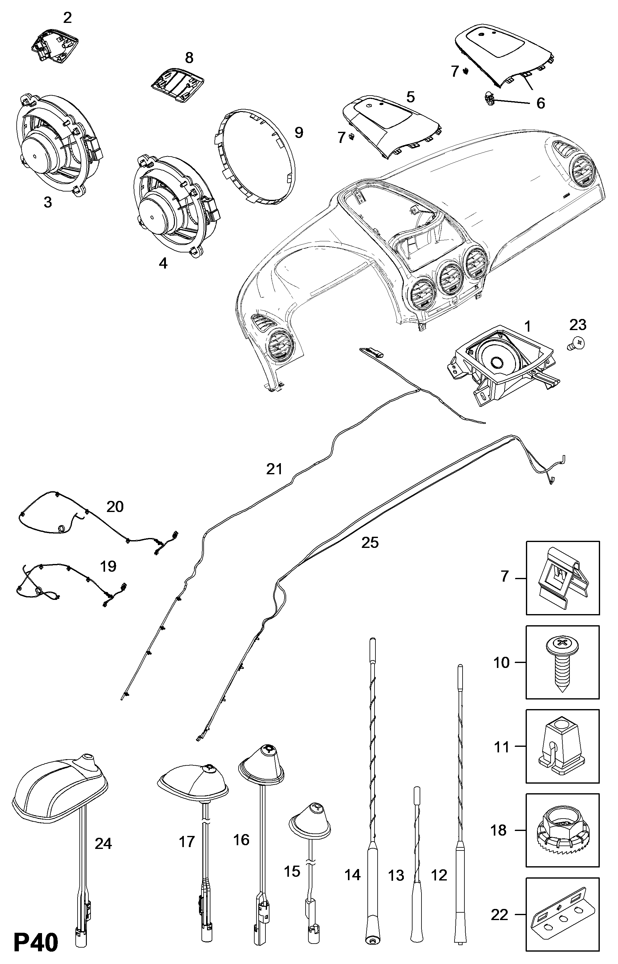 Opel 17 88 883 - Антенна parts5.com