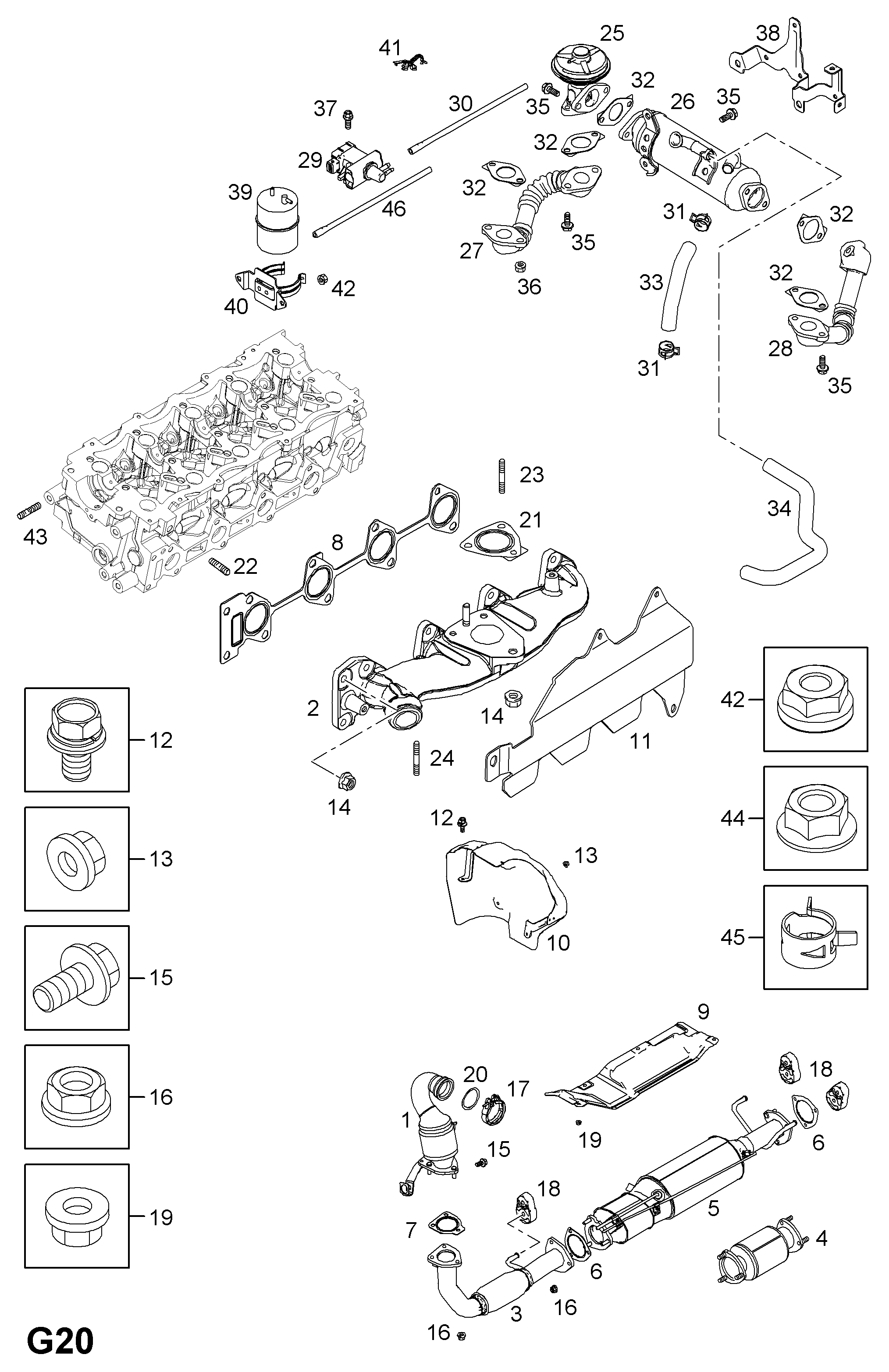 DAEWOO 4805242 - Прокладка, клапан возврата ОГ parts5.com