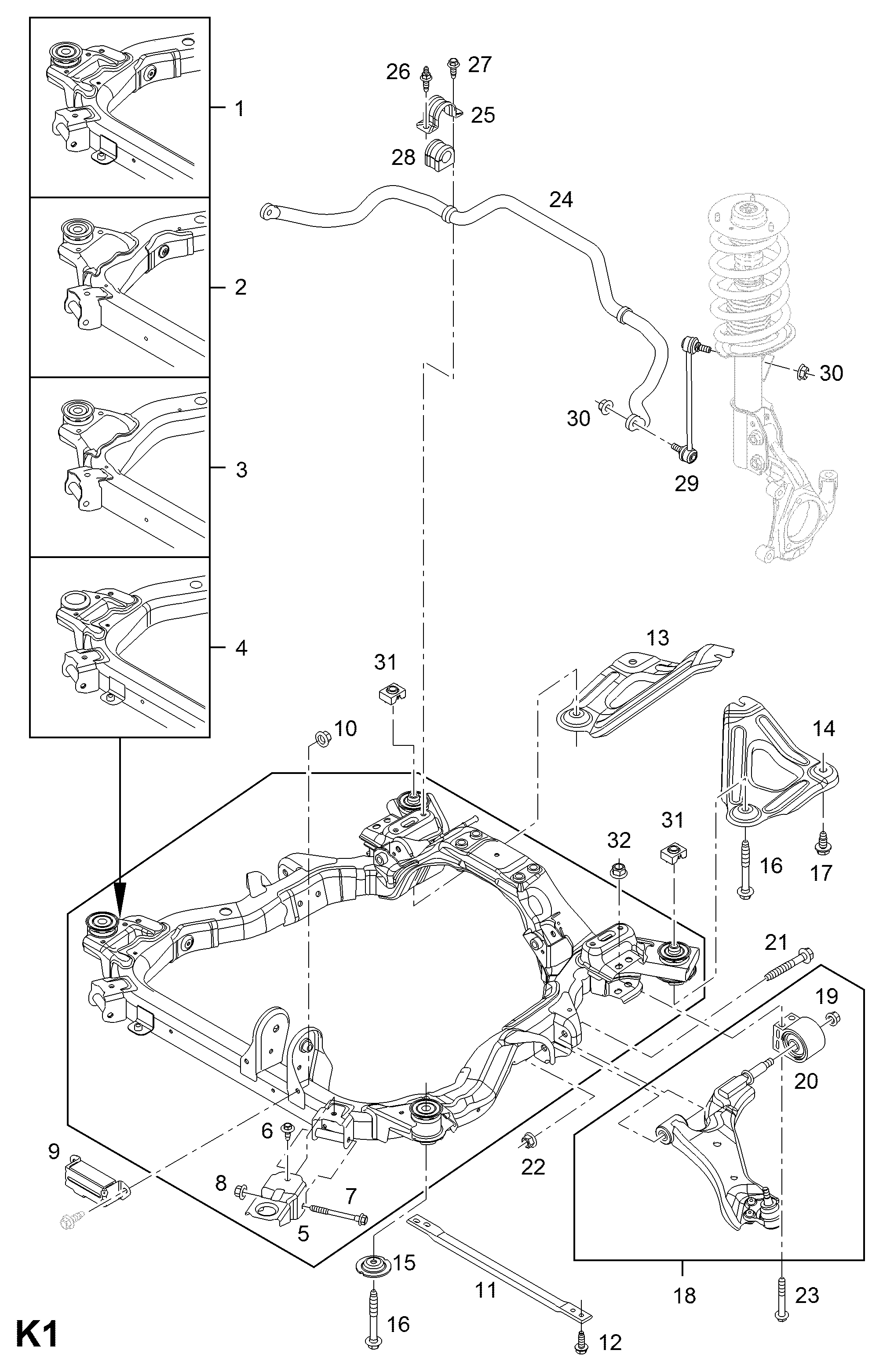 Vauxhall 48 12 870 - Рычаг подвески колеса parts5.com