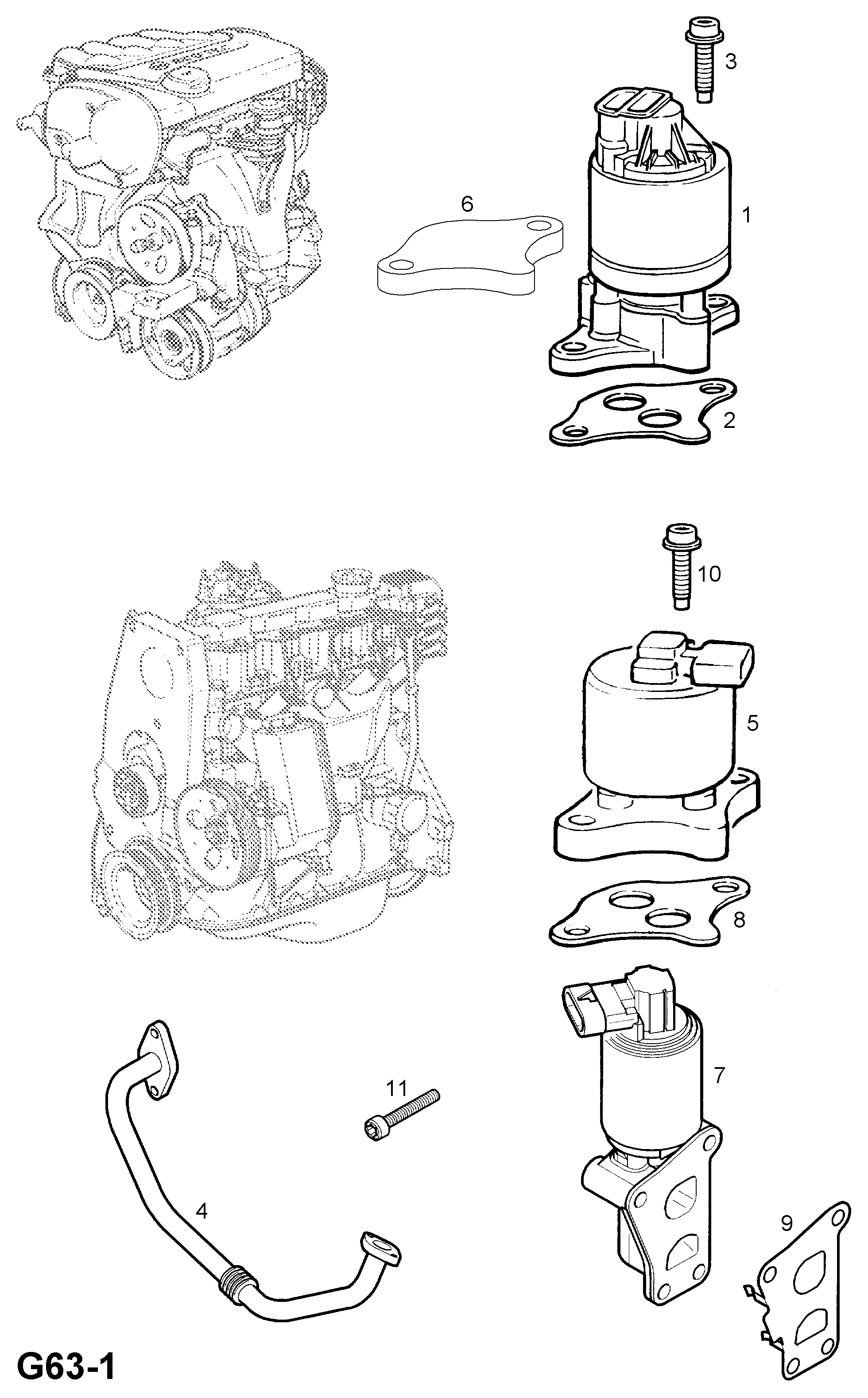 Opel 58 51 025 - Клапан возврата ОГ parts5.com