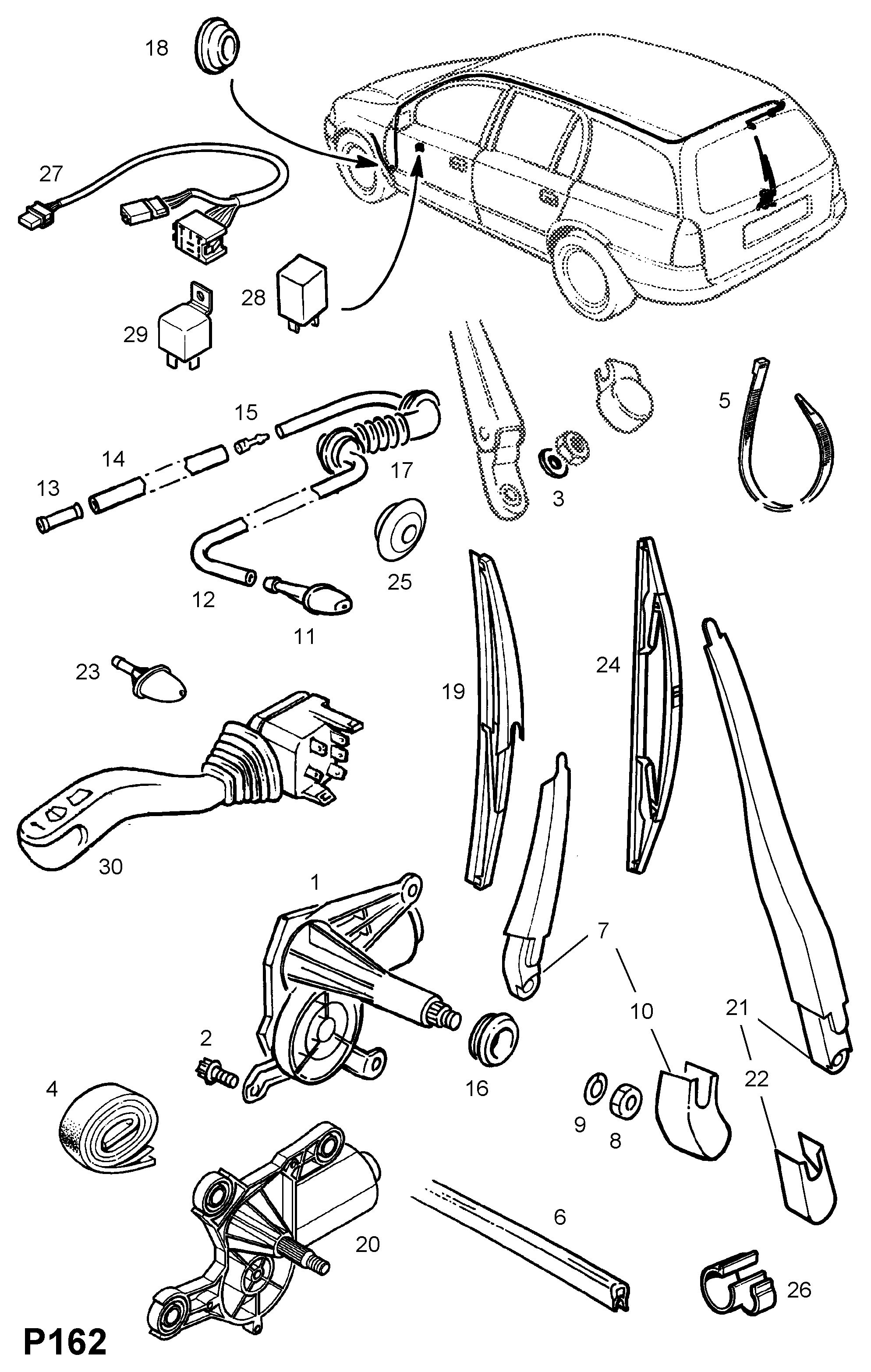 Opel 12 73 059 - Щетка стеклоочистителя parts5.com