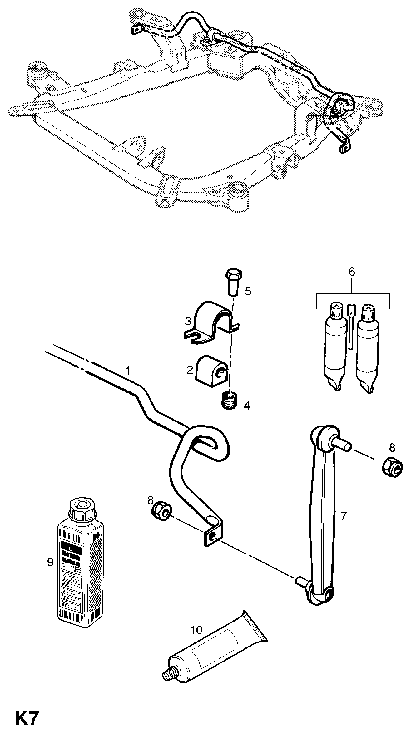 Chevrolet 3 50 611 - Тяга / стойка, стабилизатор parts5.com