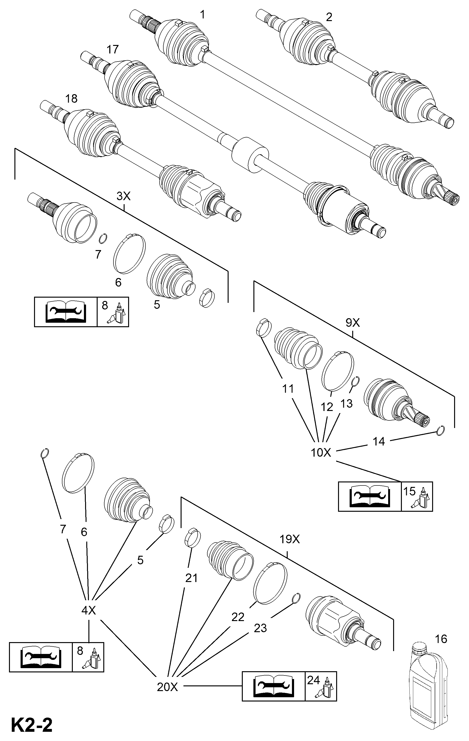 Opel 1603277 - Пыльник, приводной вал parts5.com