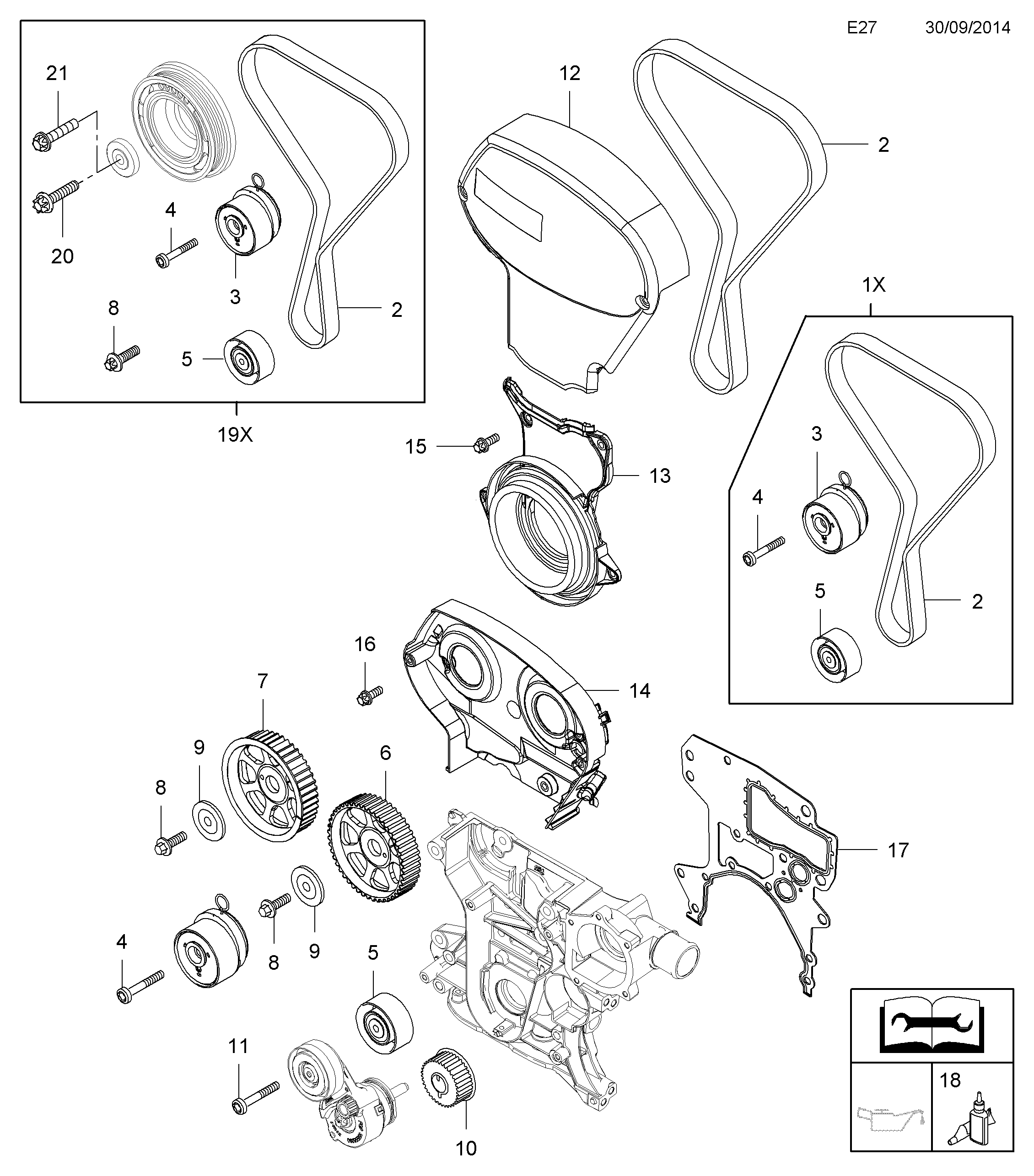 Vauxhall 20 05 269 - Комплект ремня ГРМ parts5.com