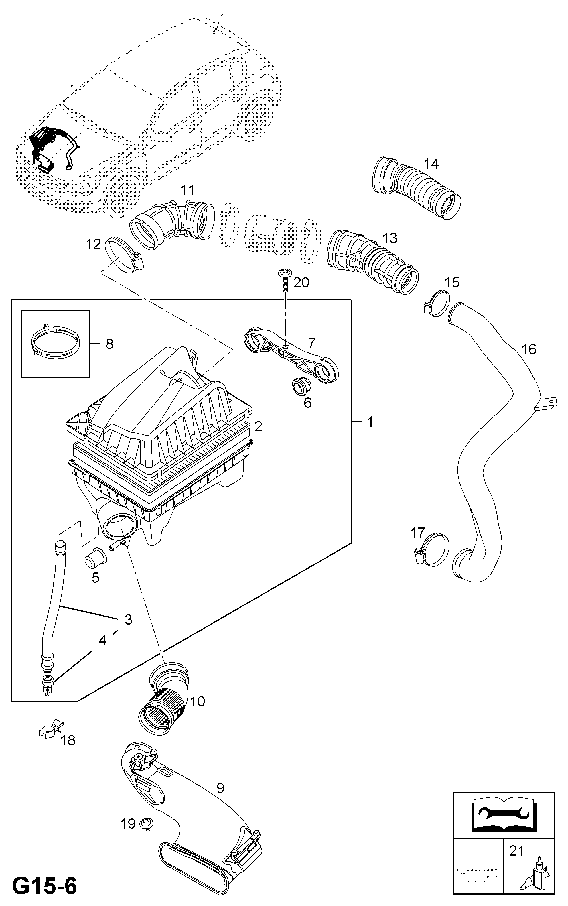 Opel 835632 - Воздушный фильтр parts5.com