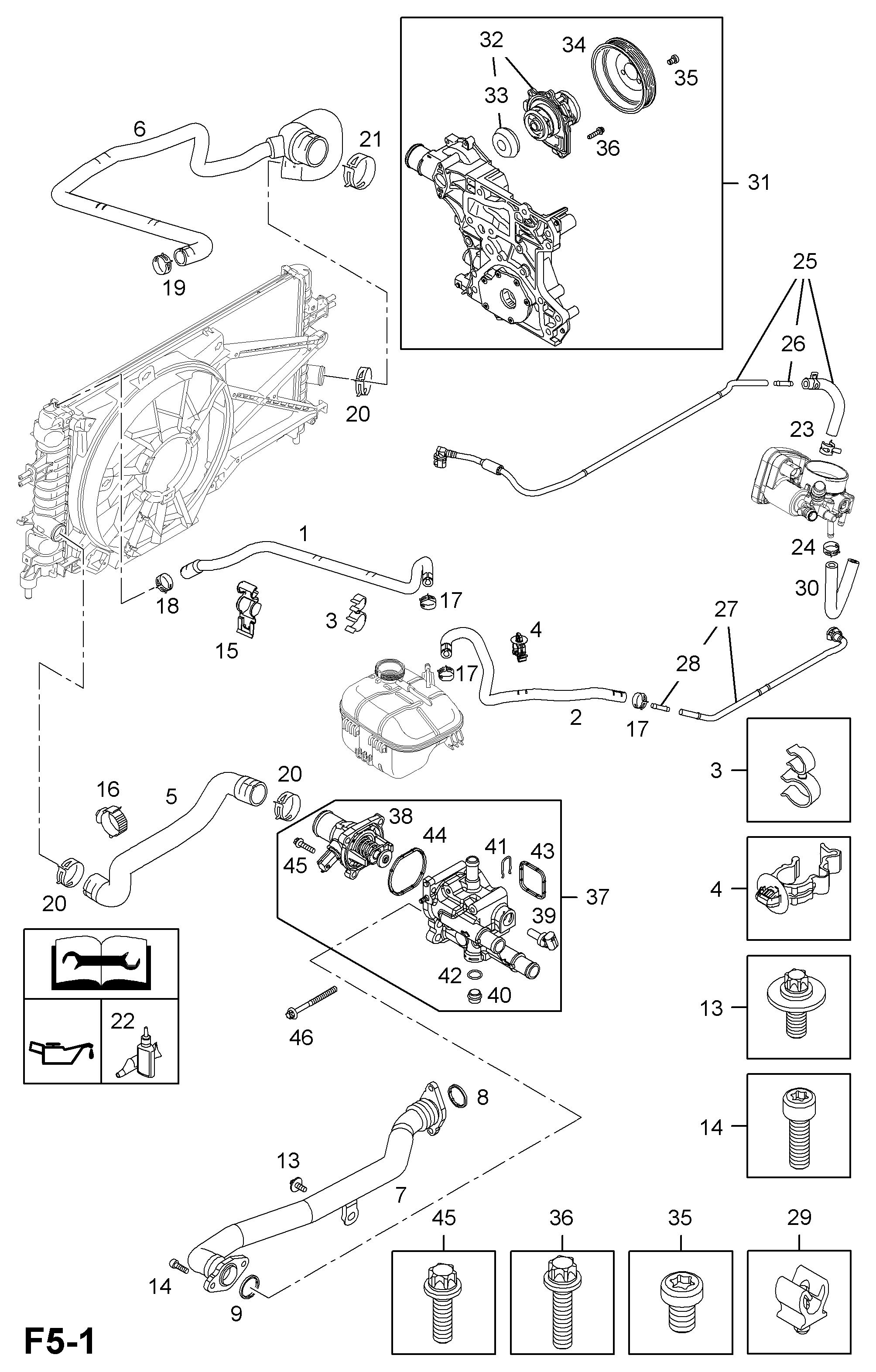 Opel 95524739 - Водяной насос parts5.com