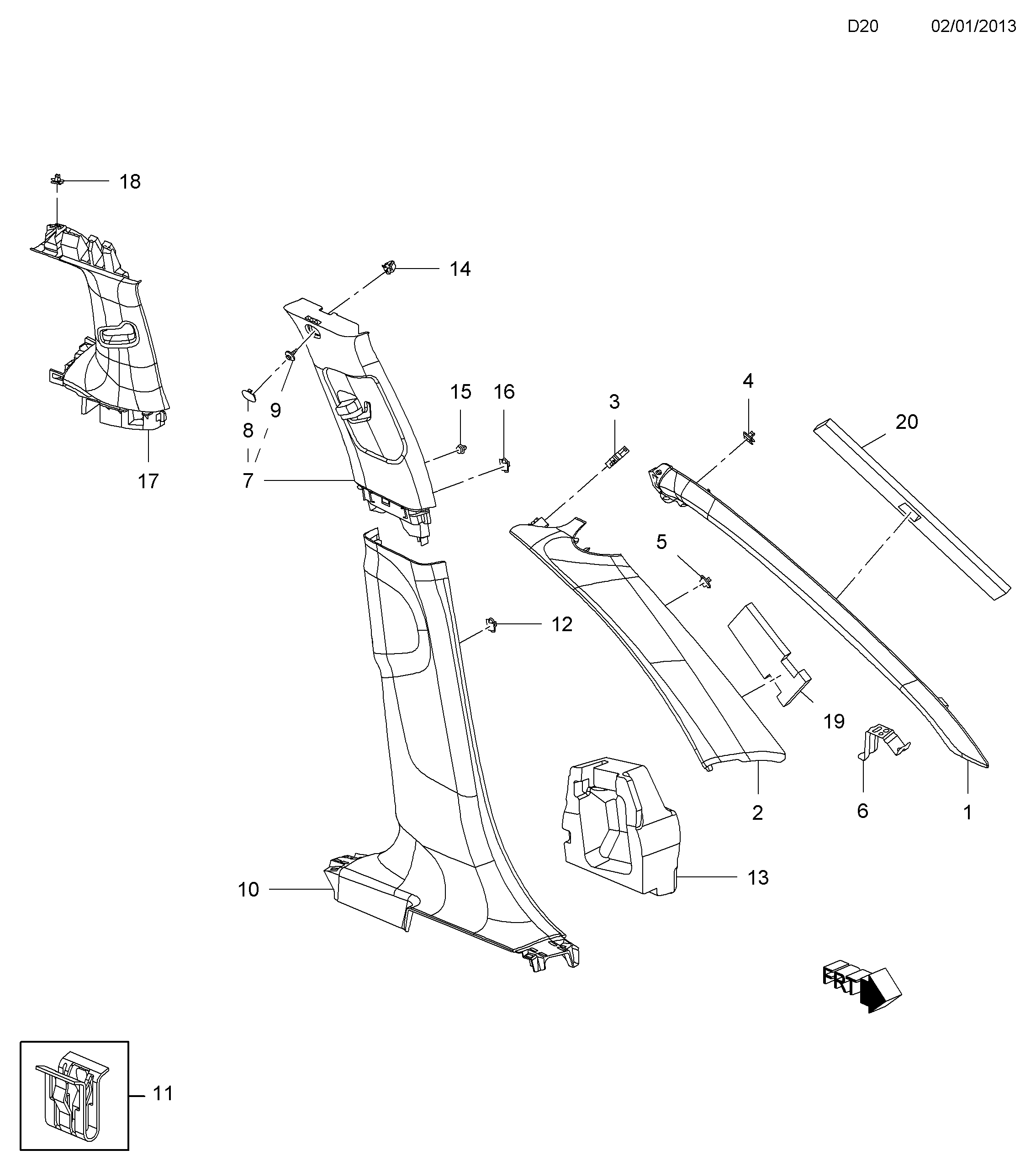 FORD 2225236 - Поликлиновой ремень parts5.com