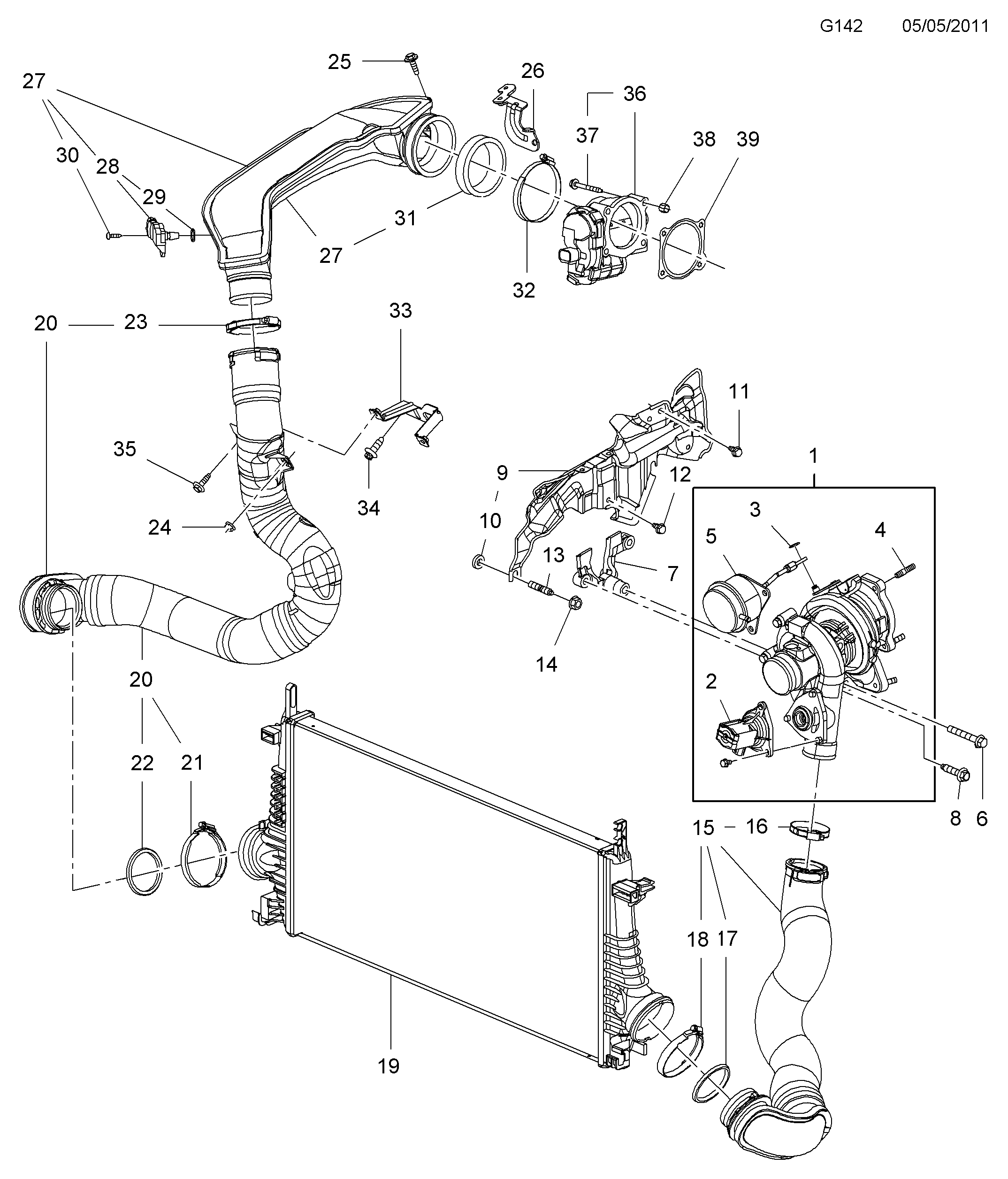 Chevrolet 1238244 - Датчик, давление наддува parts5.com