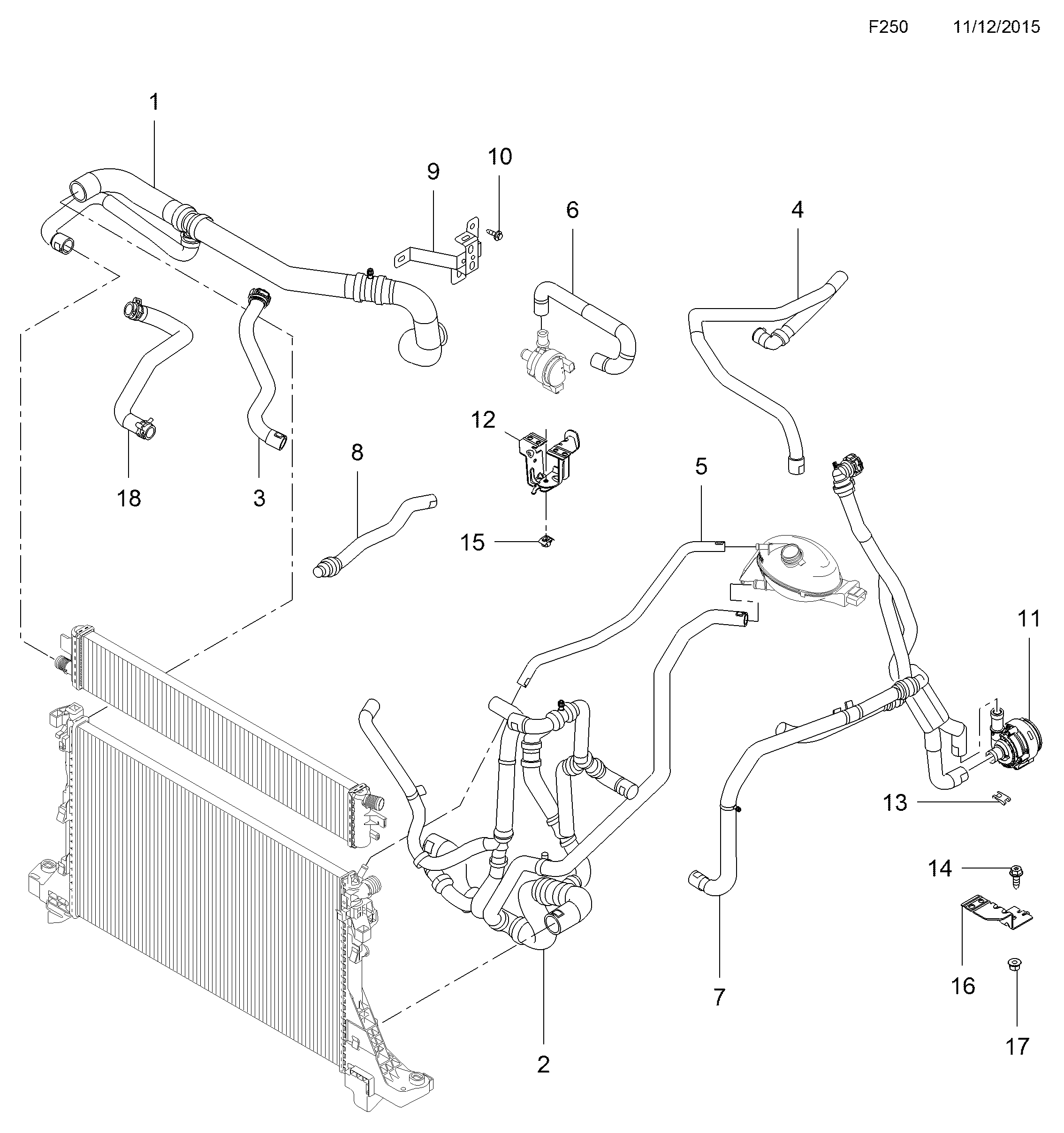 Opel 44 20 527 - Шланг радиатора parts5.com