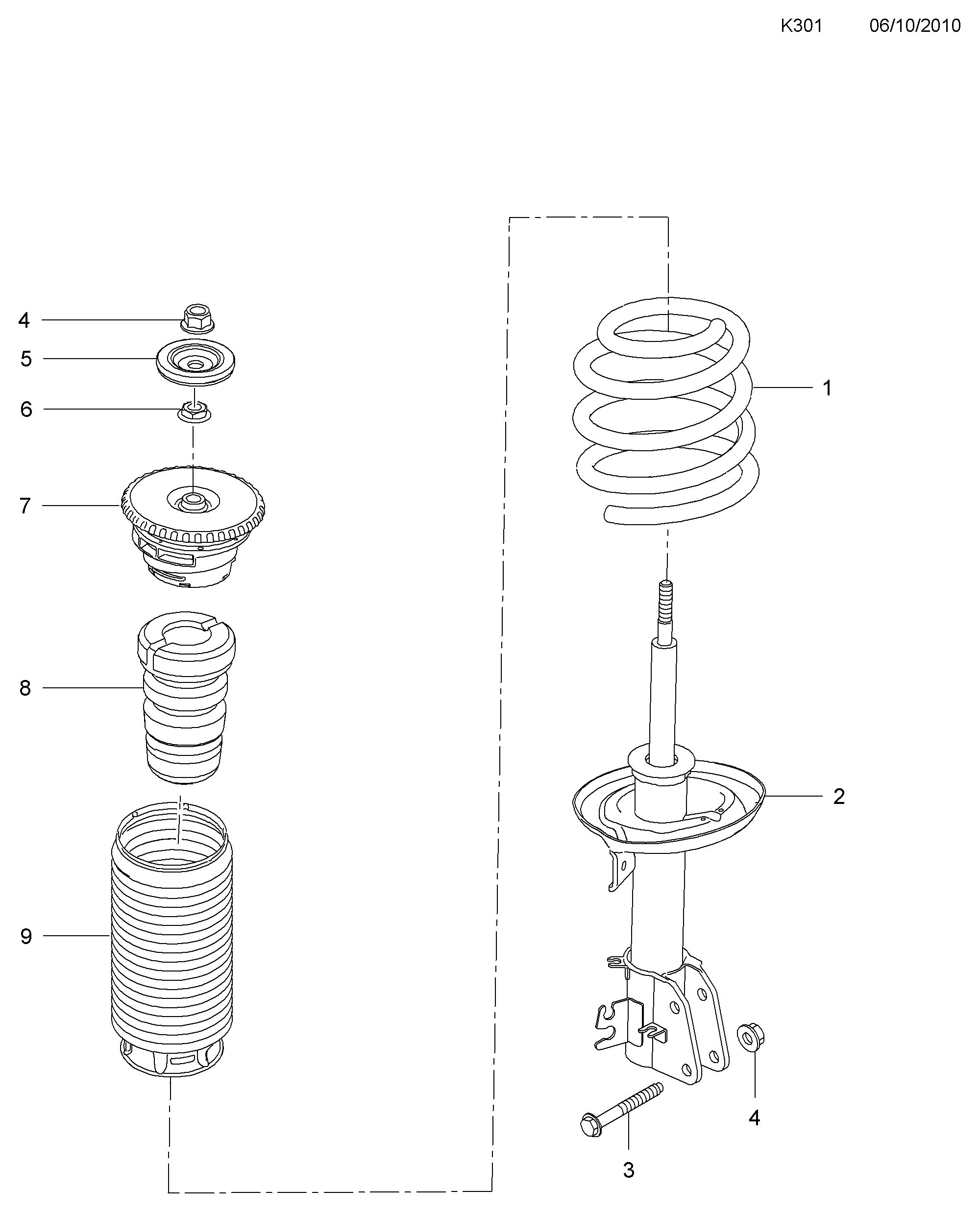 RENAULT 4421359 - Опора стойки амортизатора, подушка parts5.com