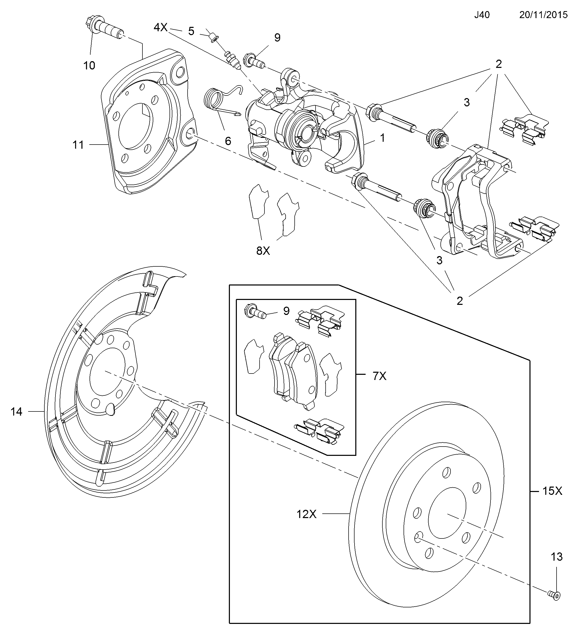 Opel 5 42 127 - Тормозной суппорт parts5.com