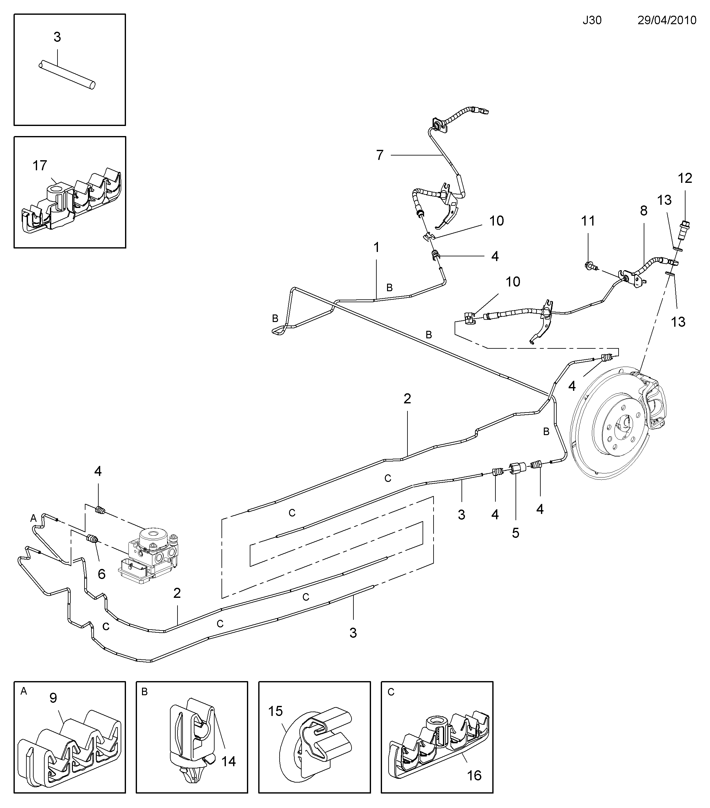 Vauxhall 562146 - Тормозной шланг parts5.com