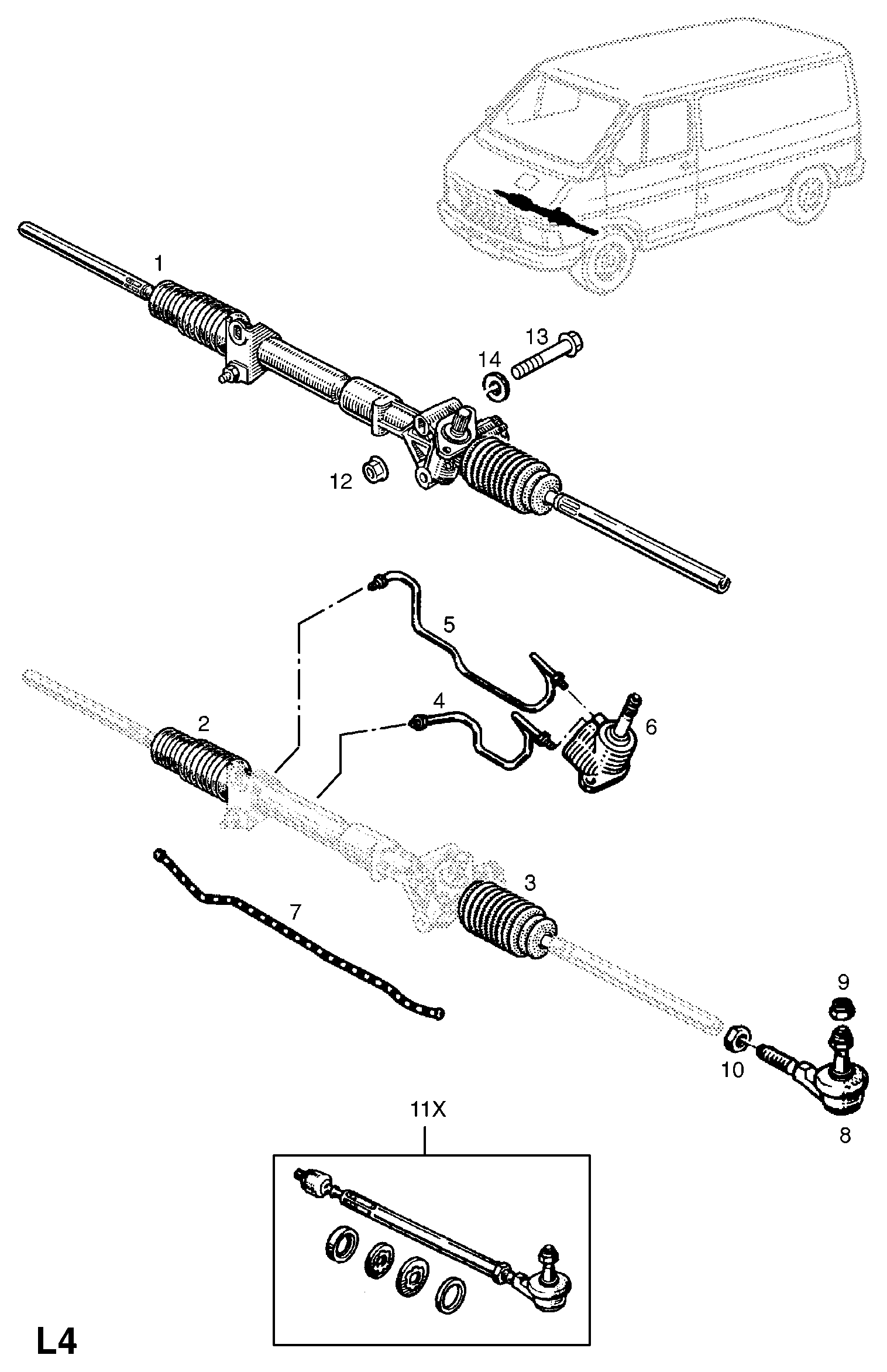 Opel 4403806* - Осевой шарнир, рулевая тяга parts5.com