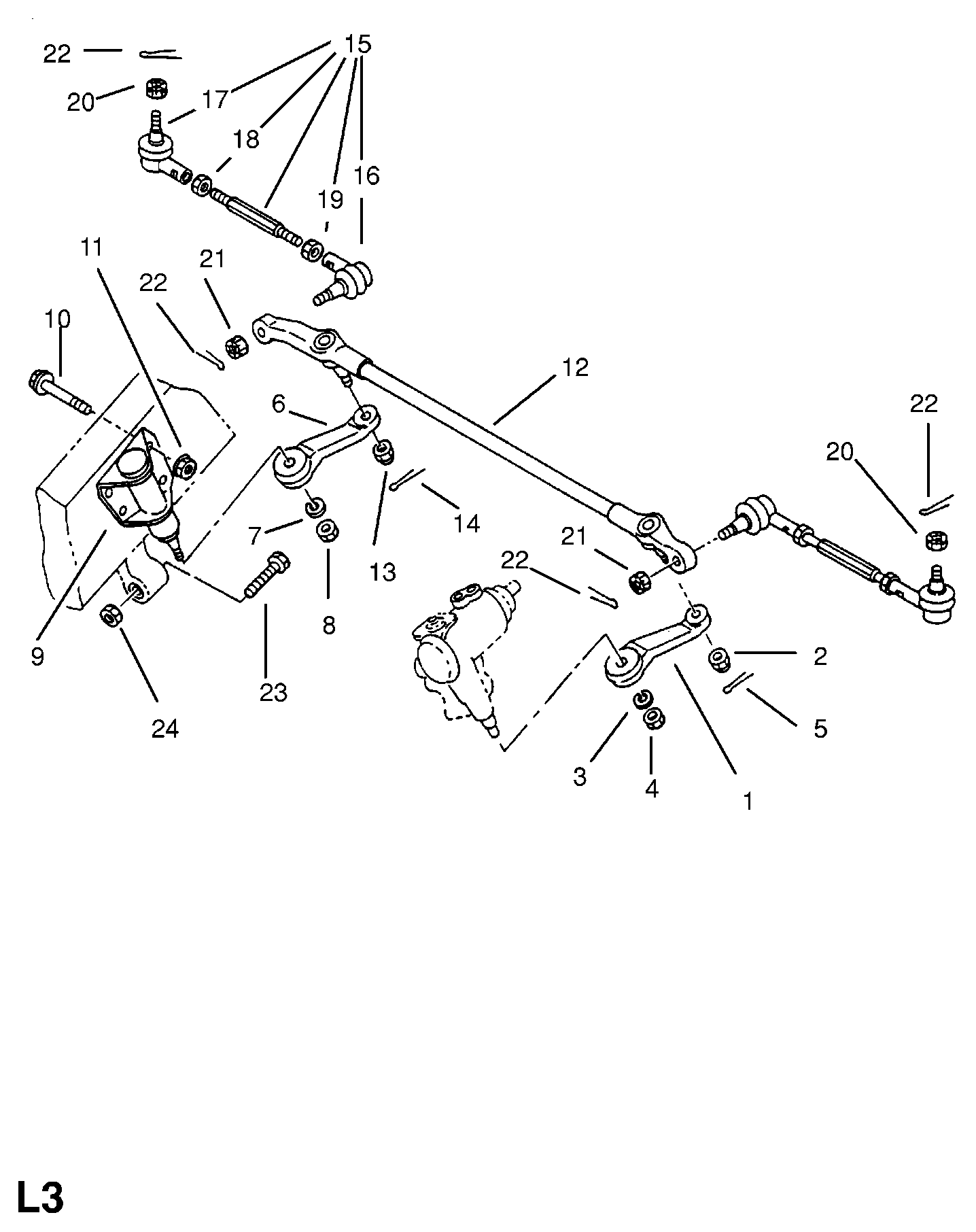 Opel 3 24 057 - Наконечник рулевой тяги, шарнир parts5.com